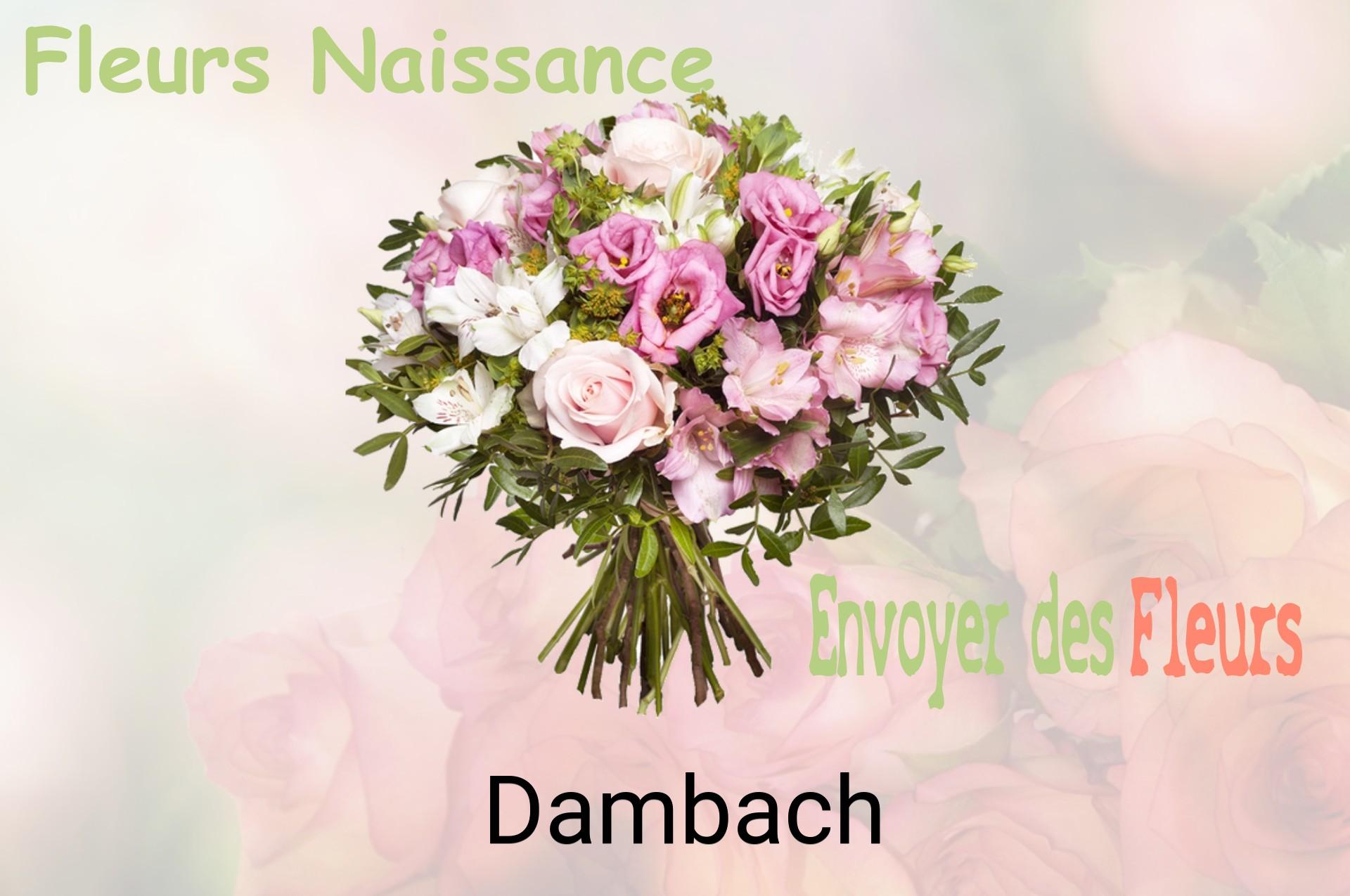 Bouquet de fleurs de naissance livré à Dambach